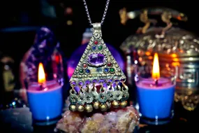 ** 3 QUEEN DJINN ** Haunted Secret Society Djinn Ancient Antique Amulet Occult Warlock's Templar Masonic *** Seraphim Devata 7th Realm Heal Your Soul, Open Your 3rd Eye, Karma * WEALTH $$$