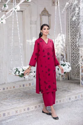 2 Piece - Embroidered Suit - PS23-12