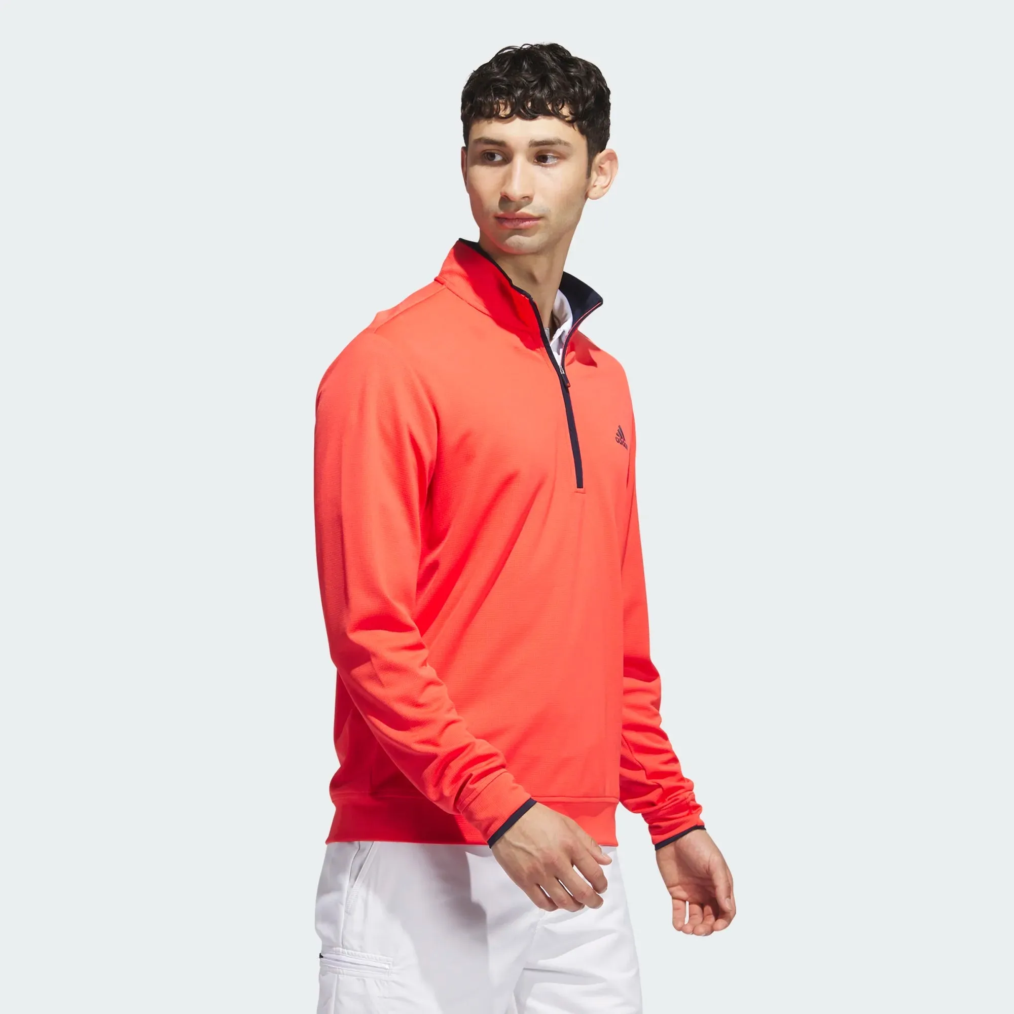 Adidas Pull 1/4-ZIP - Rouge Vif