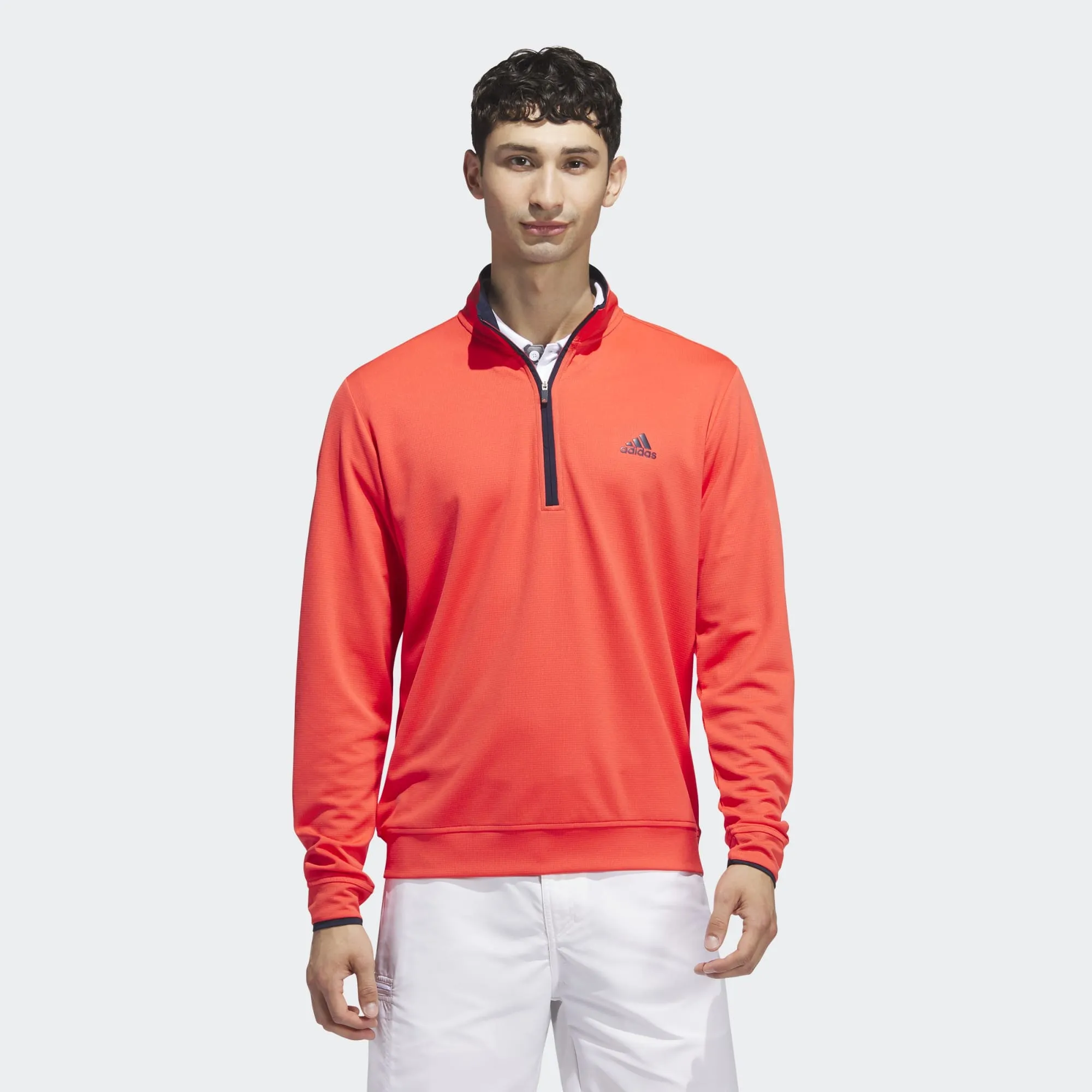 Adidas Pull 1/4-ZIP - Rouge Vif