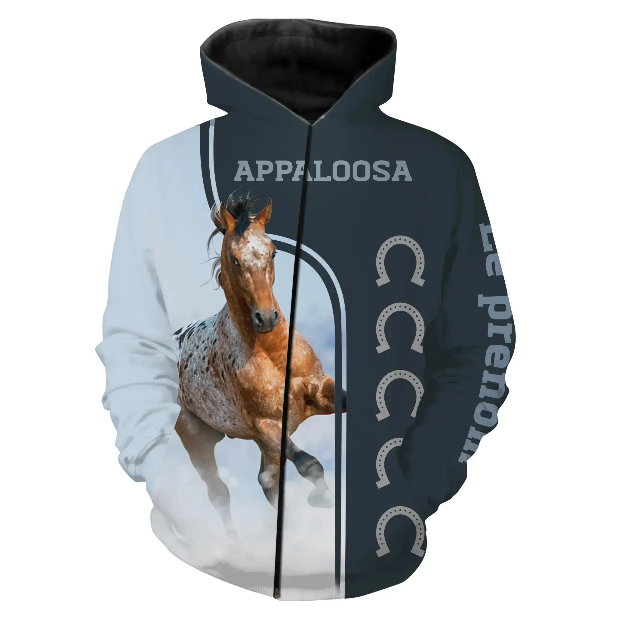 Appaloosa Cheval, Race de Chevaux de Selle Etats-Unis, Amoureux des Chevaux, Chevaux Passion, 3D All-Over Tee Shirt Personnalisé, Cadeau pour Homme, Femme, Enfant qui Aime Les Chevaux - CTS07052209