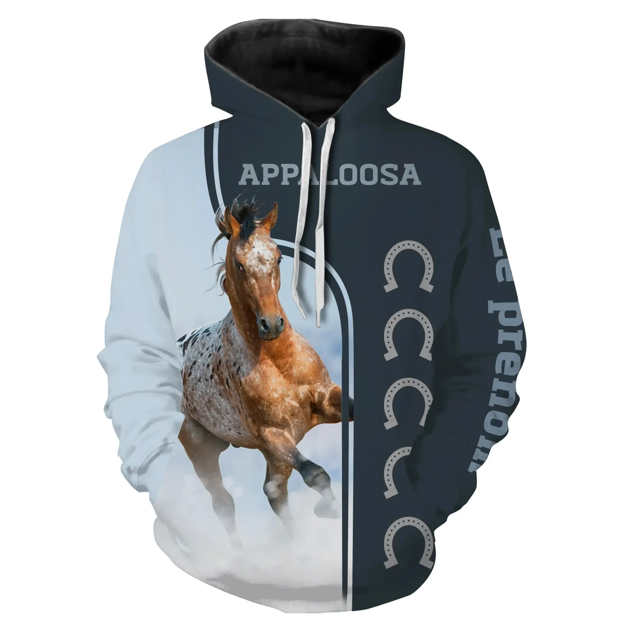 Appaloosa Cheval, Race de Chevaux de Selle Etats-Unis, Amoureux des Chevaux, Chevaux Passion, 3D All-Over Tee Shirt Personnalisé, Cadeau pour Homme, Femme, Enfant qui Aime Les Chevaux - CTS07052209