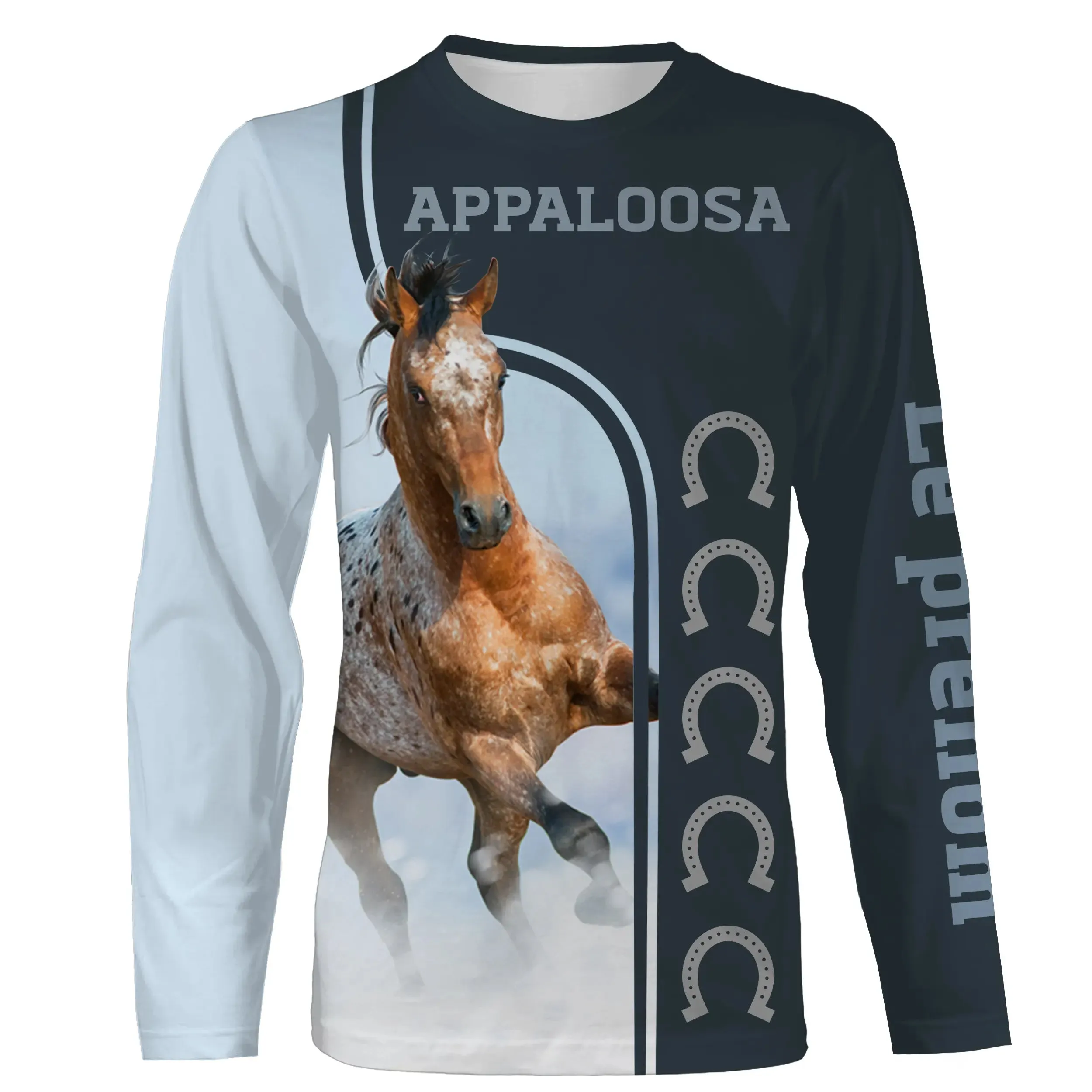 Appaloosa Cheval, Race de Chevaux de Selle Etats-Unis, Amoureux des Chevaux, Chevaux Passion, 3D All-Over Tee Shirt Personnalisé, Cadeau pour Homme, Femme, Enfant qui Aime Les Chevaux - CTS07052209