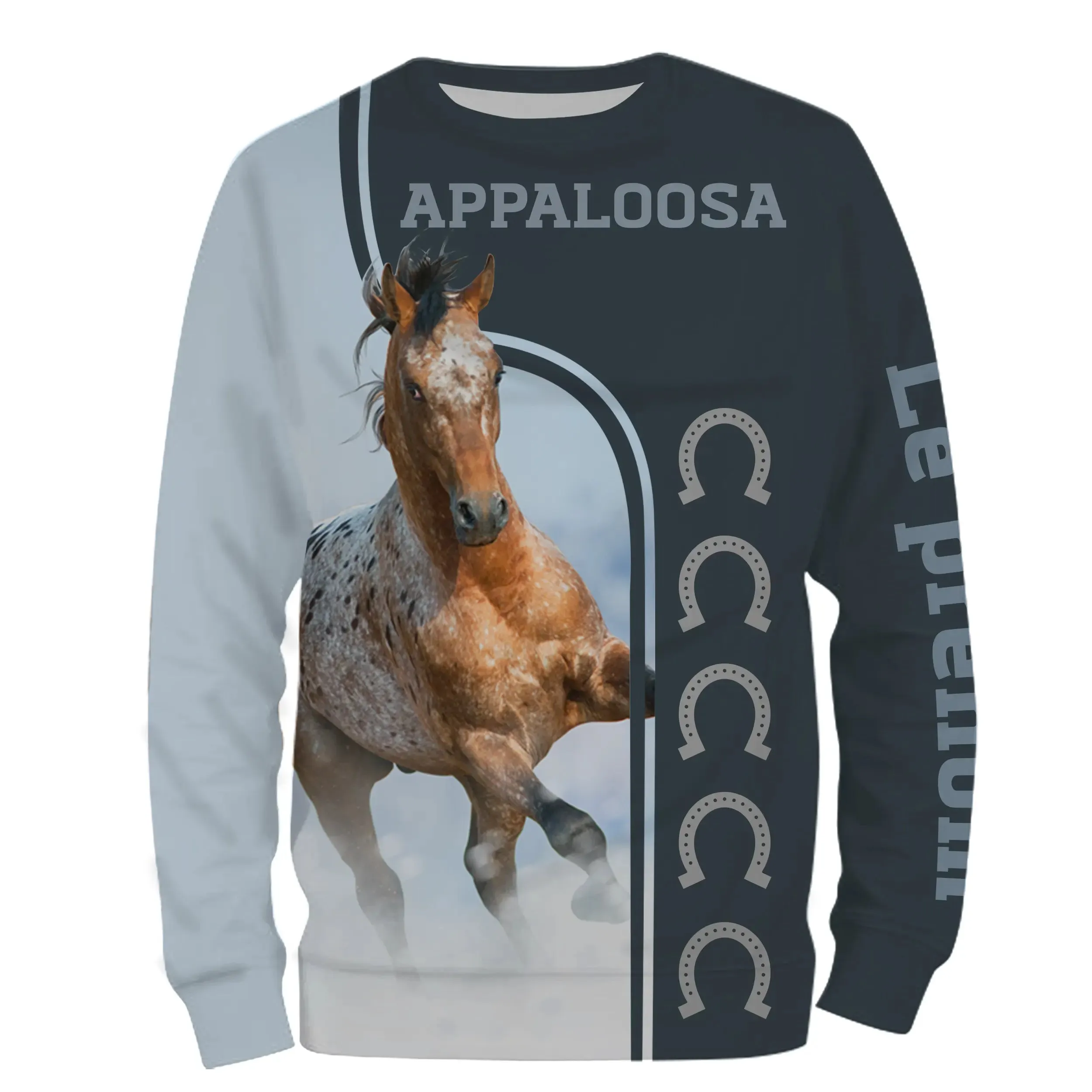 Appaloosa Cheval, Race de Chevaux de Selle Etats-Unis, Amoureux des Chevaux, Chevaux Passion, 3D All-Over Tee Shirt Personnalisé, Cadeau pour Homme, Femme, Enfant qui Aime Les Chevaux - CTS07052209