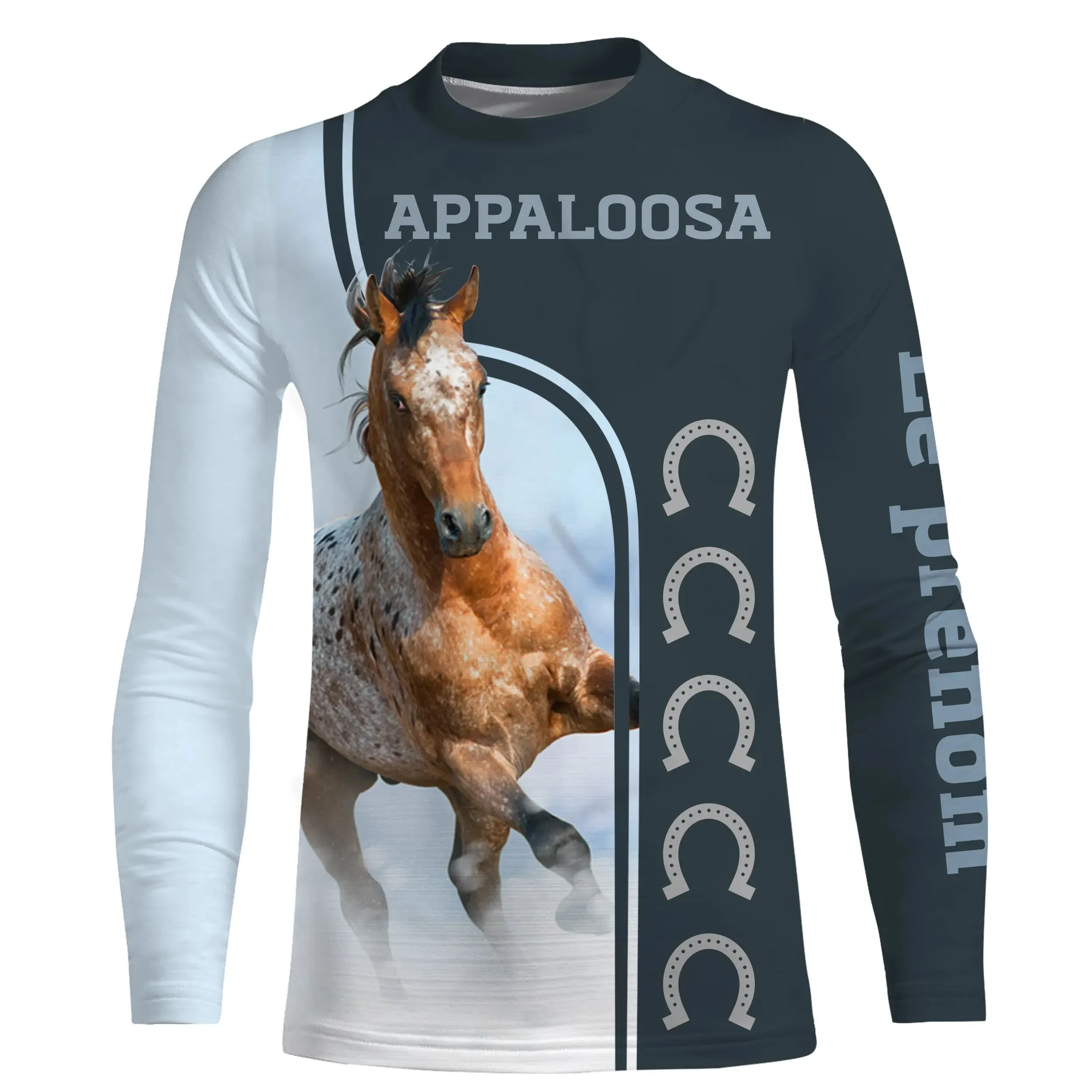 Appaloosa Cheval, Race de Chevaux de Selle Etats-Unis, Amoureux des Chevaux, Chevaux Passion, 3D All-Over Tee Shirt Personnalisé, Cadeau pour Homme, Femme, Enfant qui Aime Les Chevaux - CTS07052209