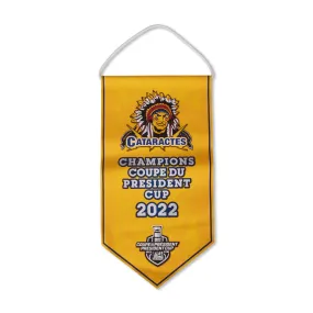 Bannière des Cataractes Champions 2022  - Cataractes