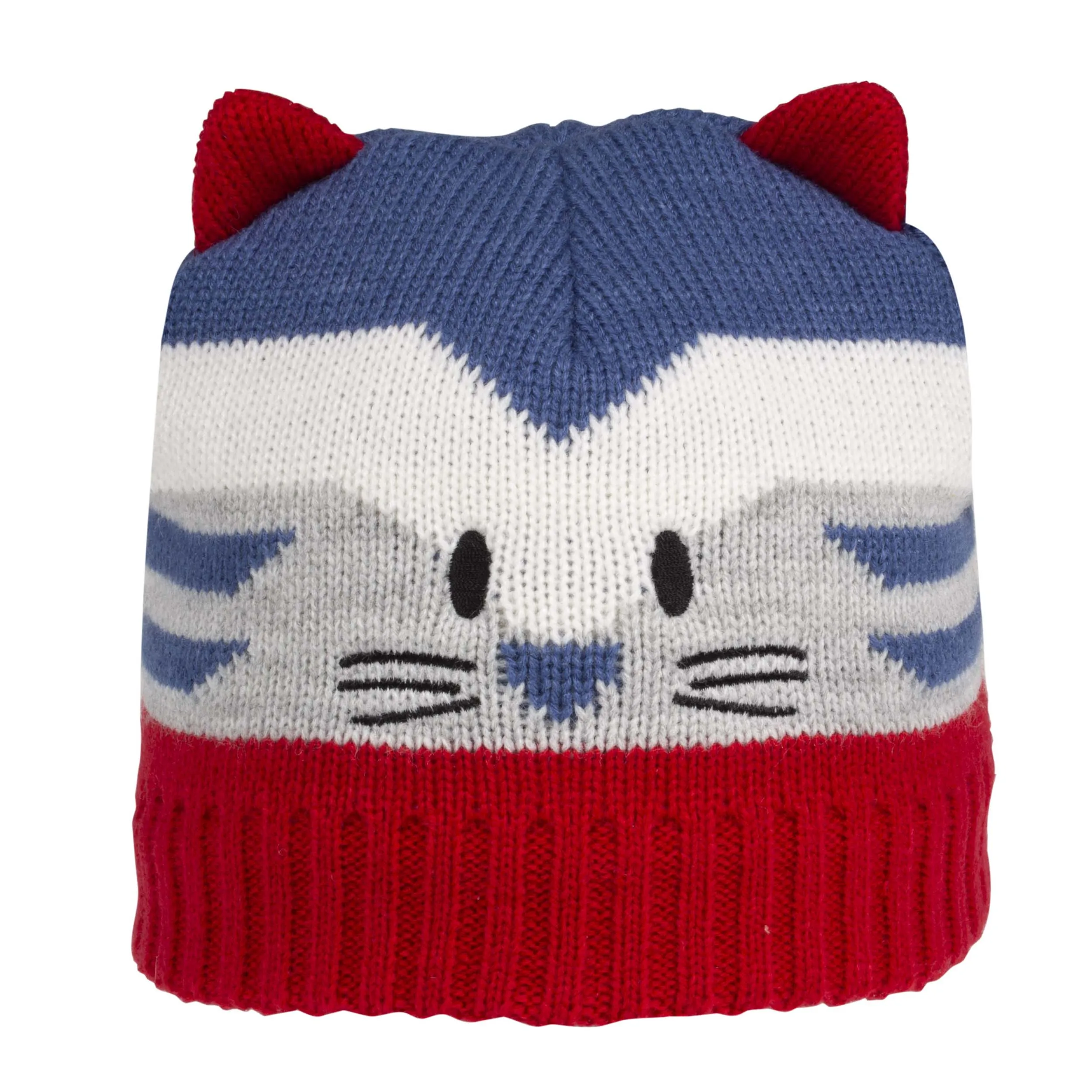 Bonnet Jacquard Chat 2/4 ans Gris