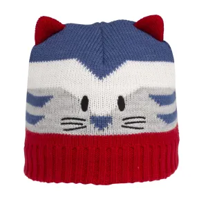 Bonnet Jacquard Chat 2/4 ans Gris