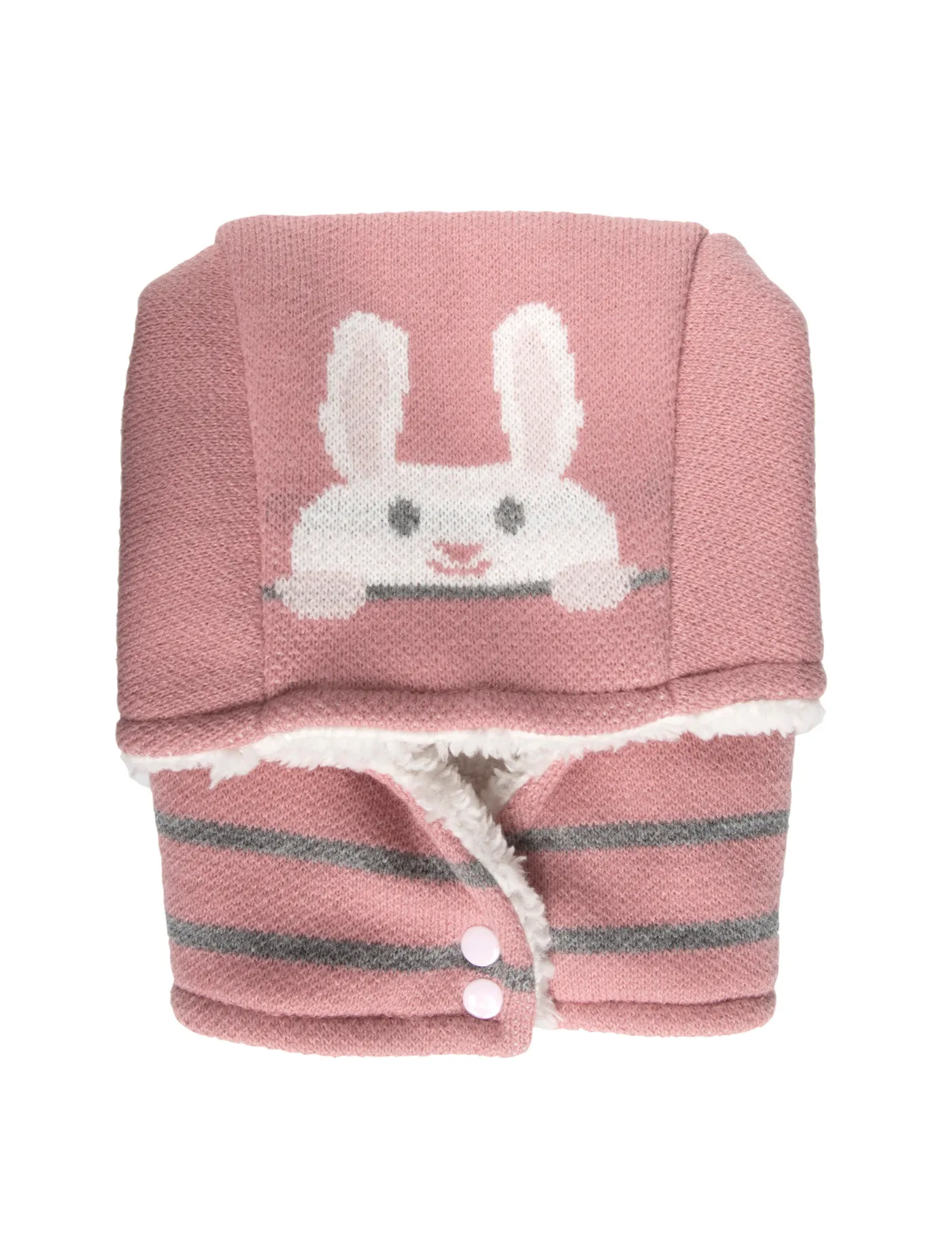 Cagoule Bébé 2 ans lapin Rose