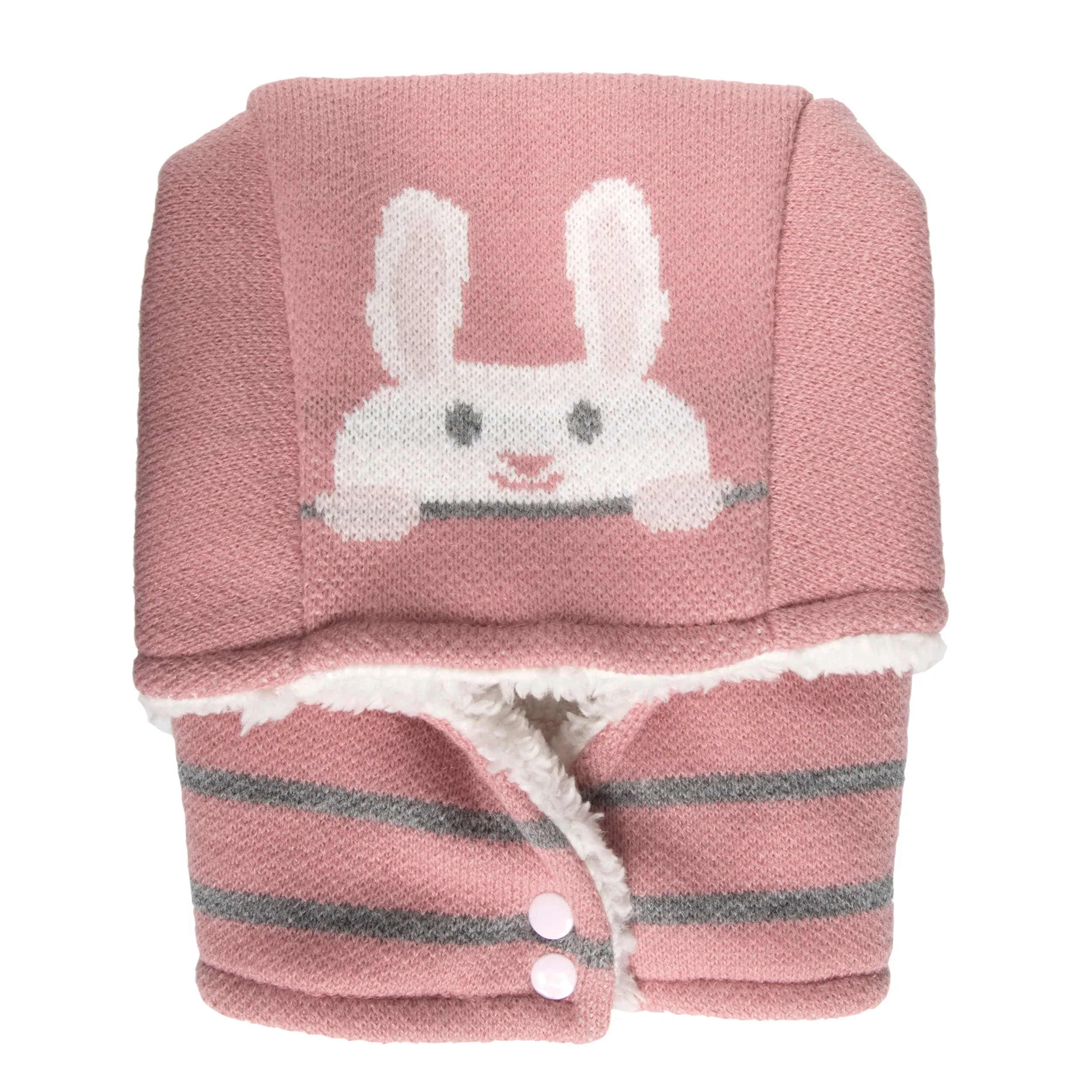 Cagoule Bébé 2 ans lapin Rose