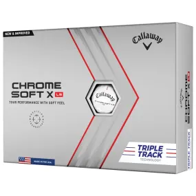 Callaway Balles Chrome Soft X LS Triple Track (boite de 12)