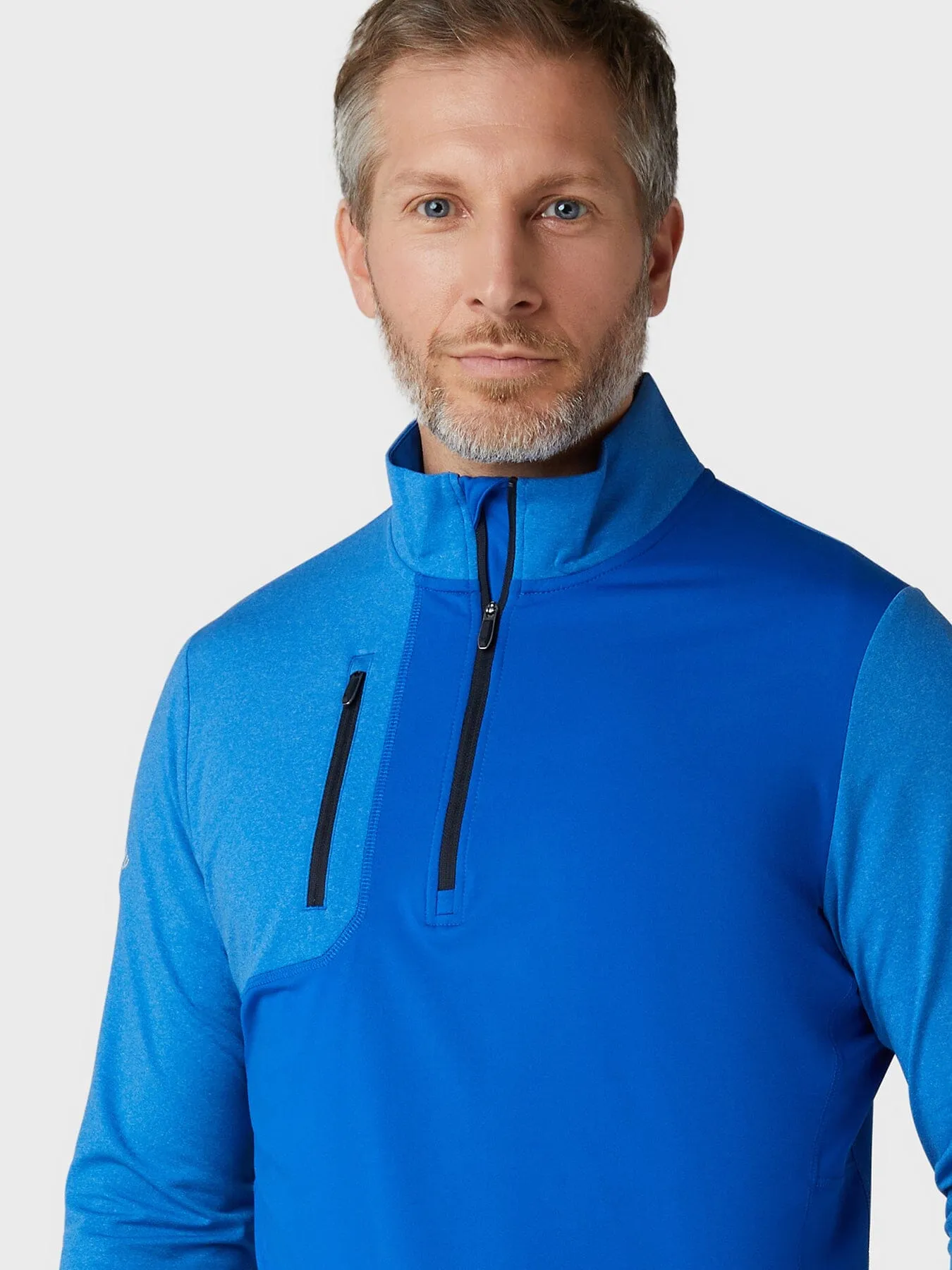 Callaway Pull 1/4  zip Déperlant Bleu