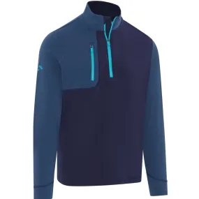 Callaway Pull 1/4  zip Déperlant Marine