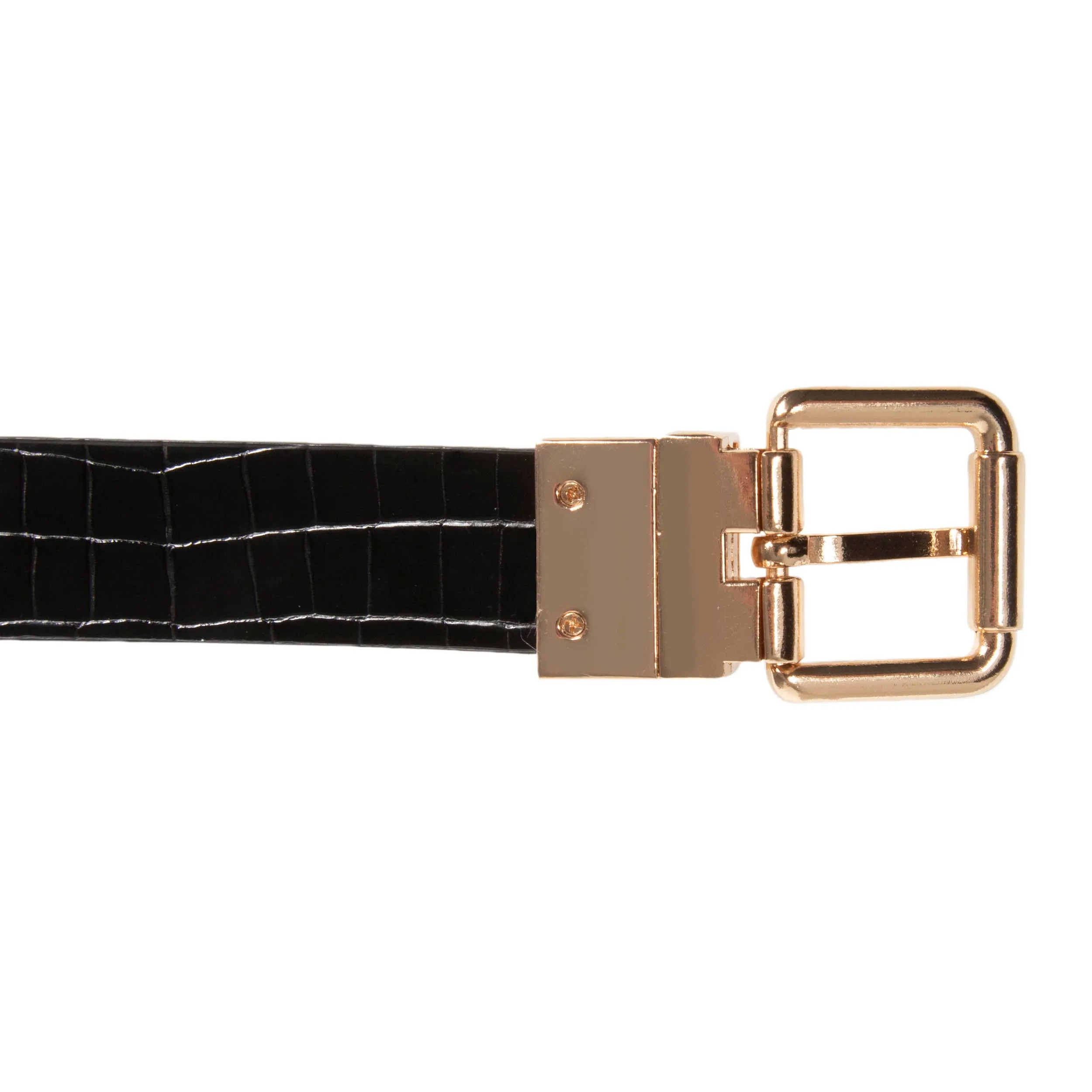 Ceinture Femme 2 en 1 Noir et Beige