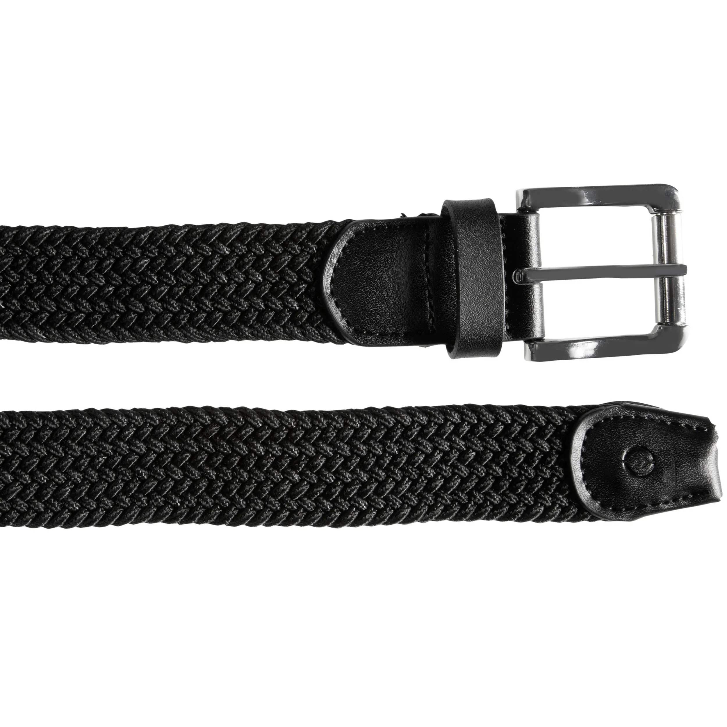 Ceinture Homme tissu tressé Noir