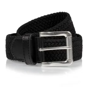 Ceinture Homme tissu tressé Noir