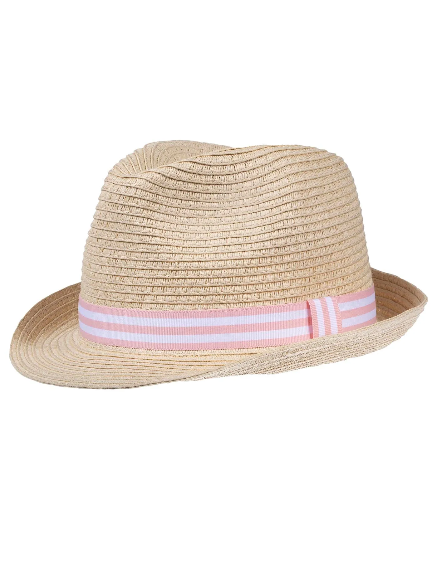 Chapeau Enfant 4-6 ans trilby Ruban Rose