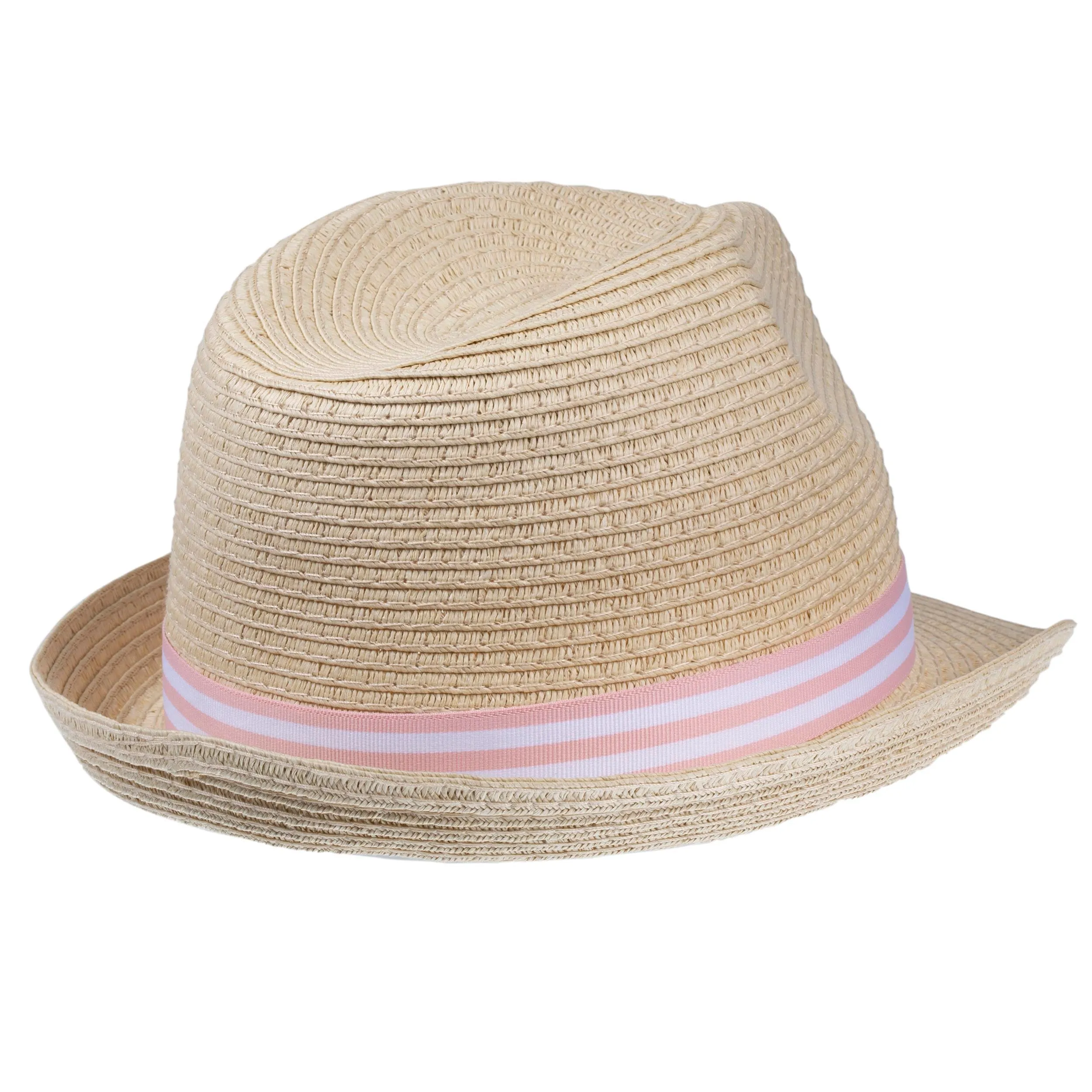 Chapeau Enfant 4-6 ans trilby Ruban Rose