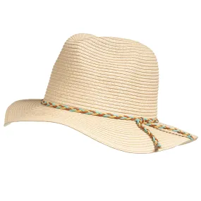 Chapeau Femme fedora tresse Multico