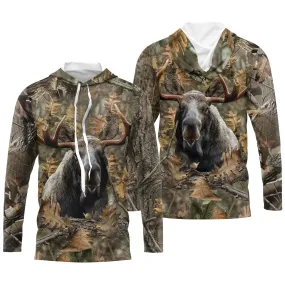 Chasse à l'lan, T shirt Chasseur, Camouflage, Vêtements de Chasse - CTS24052227