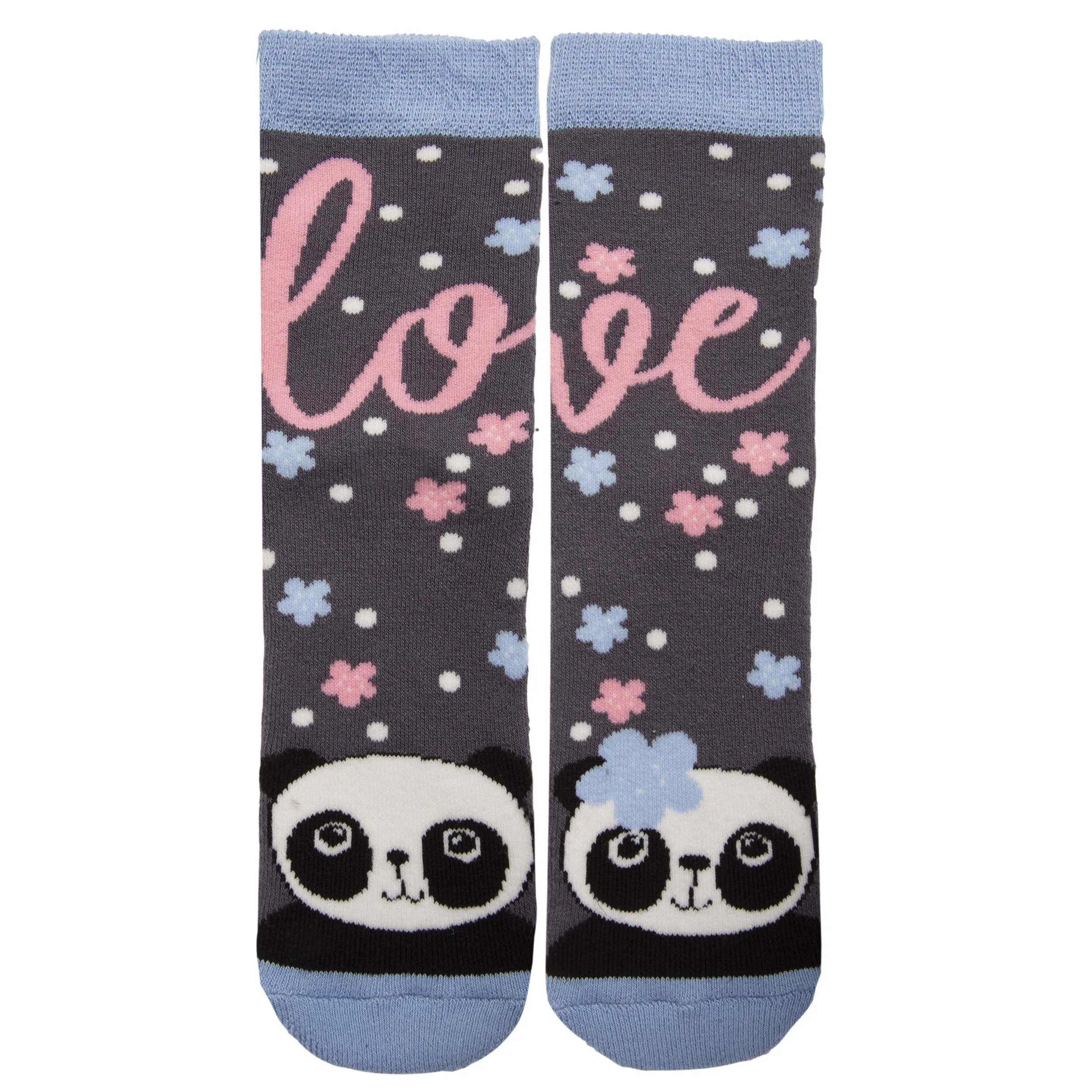 Chaussettes antidérapantes panda Gris 27/34