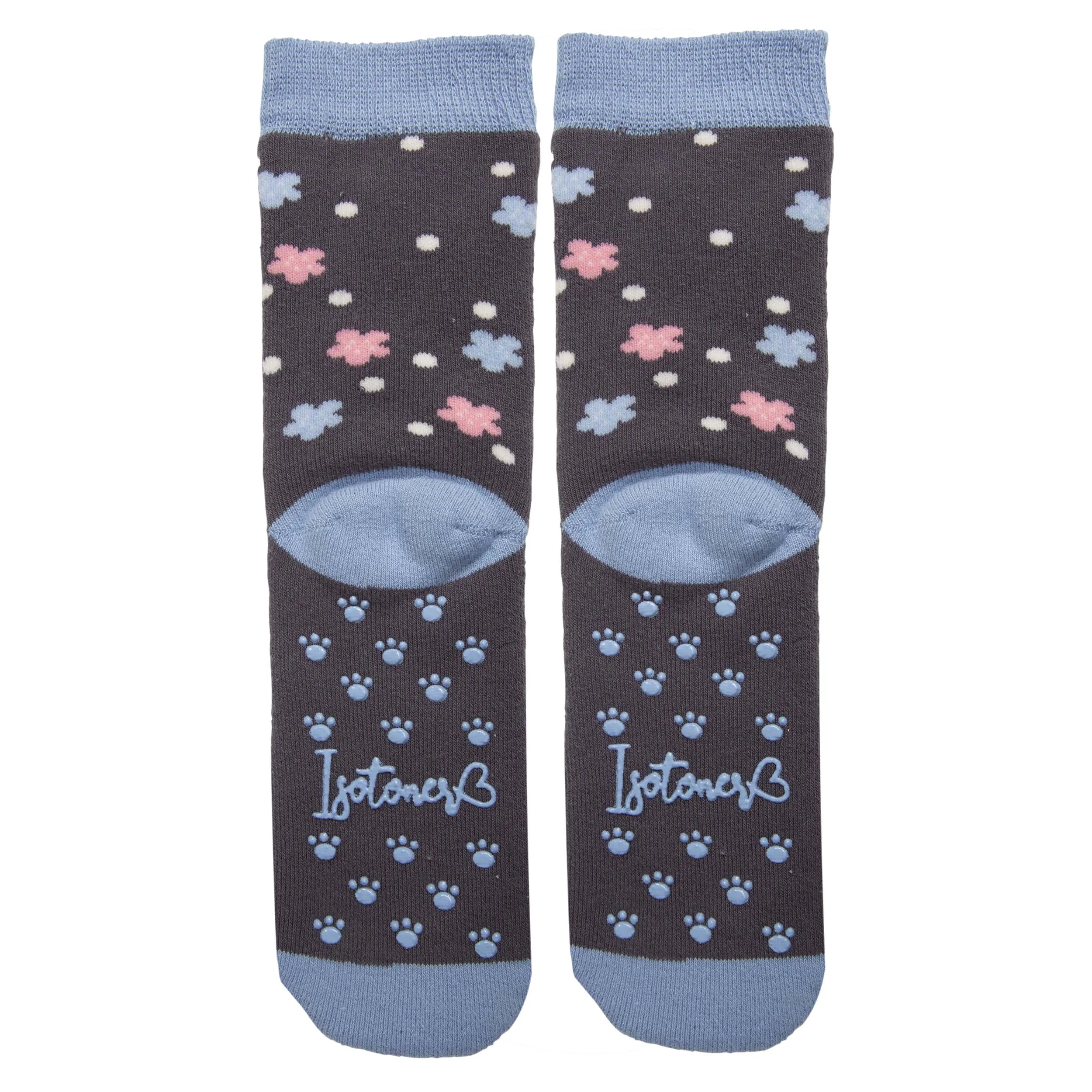 Chaussettes antidérapantes panda Gris 27/34