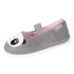 Chaussons ballerines Enfant Gris Panda