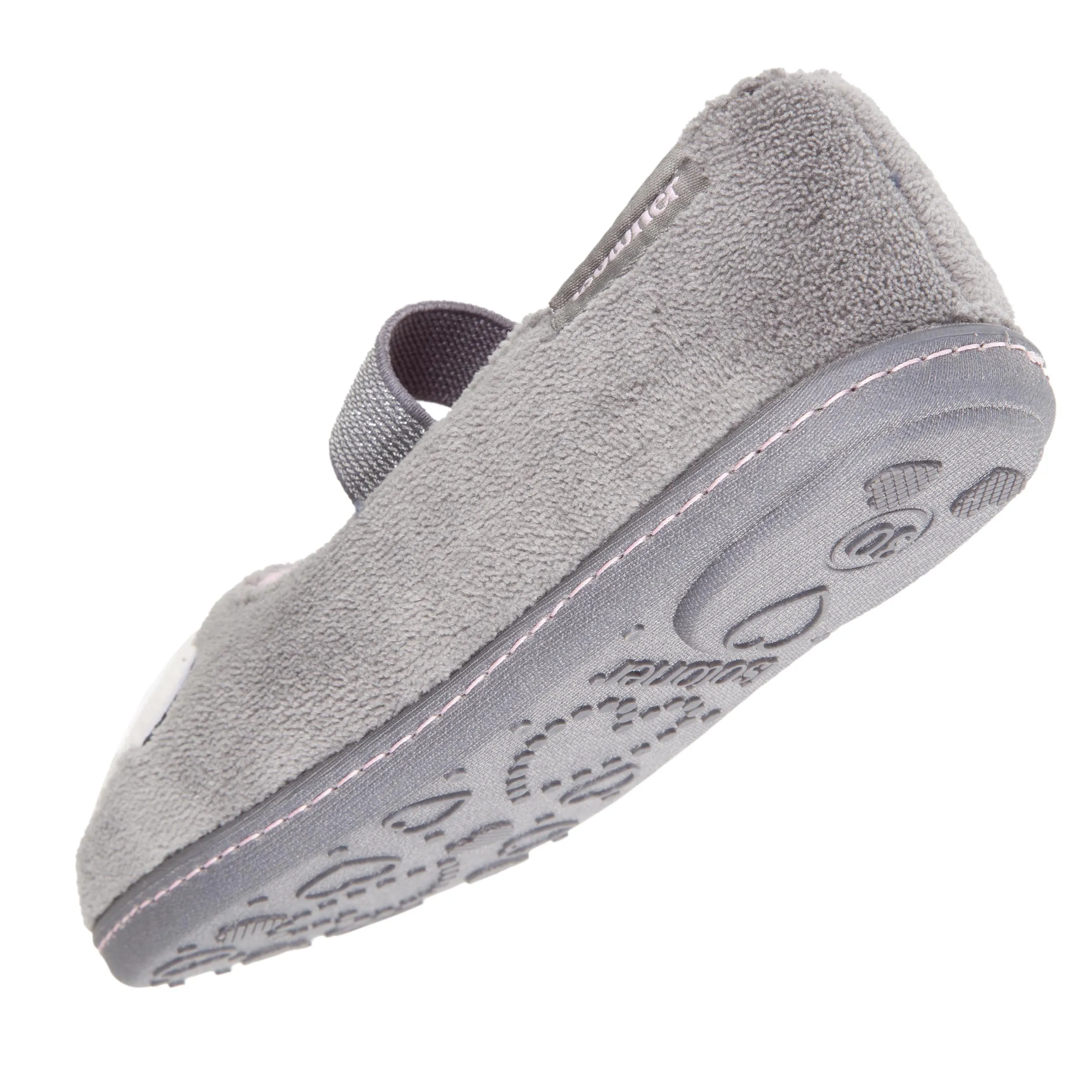 Chaussons ballerines Enfant Gris Panda