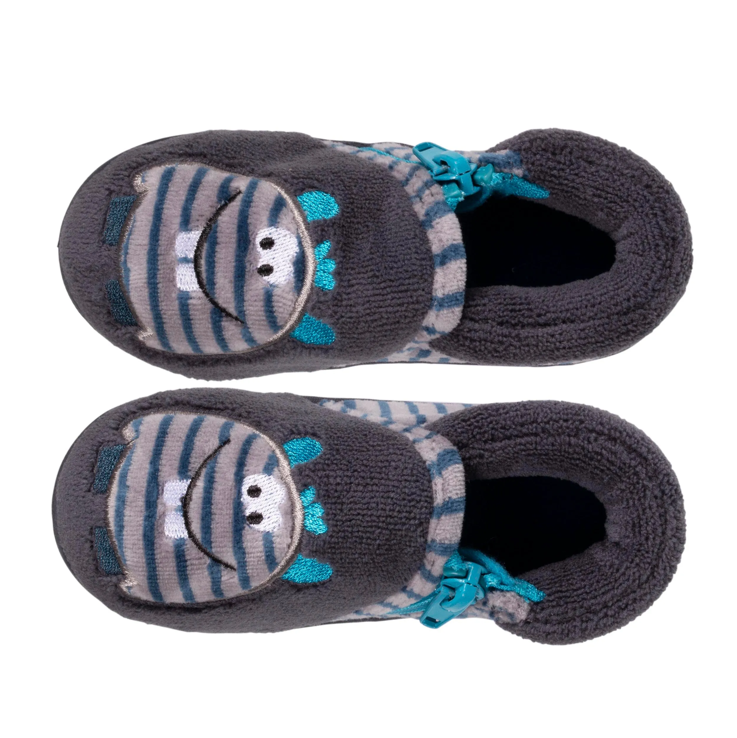 Chaussons bottillons Bébé / Enfant Monstre rayé