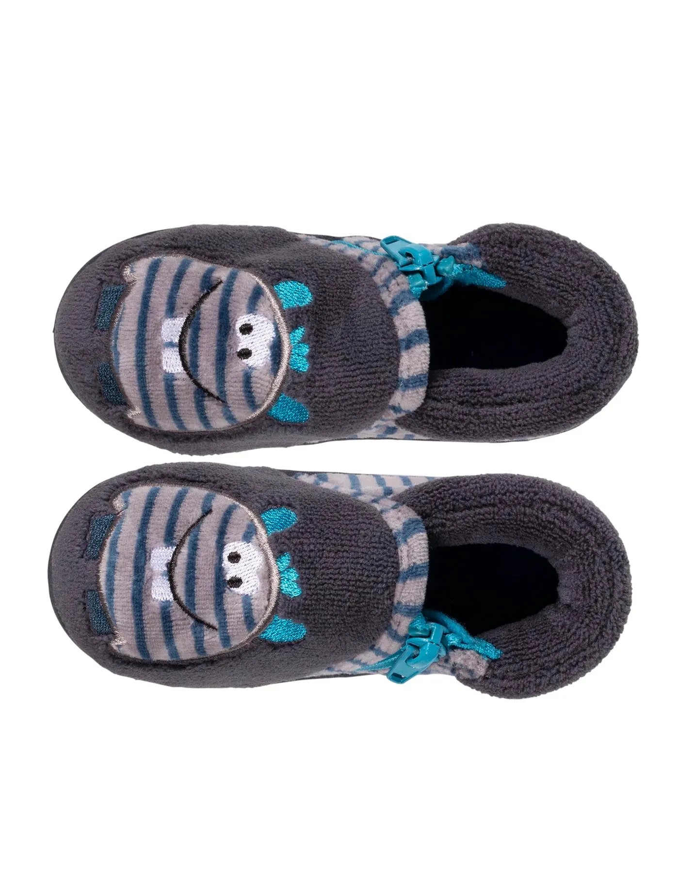 Chaussons bottillons Bébé / Enfant Monstre rayé