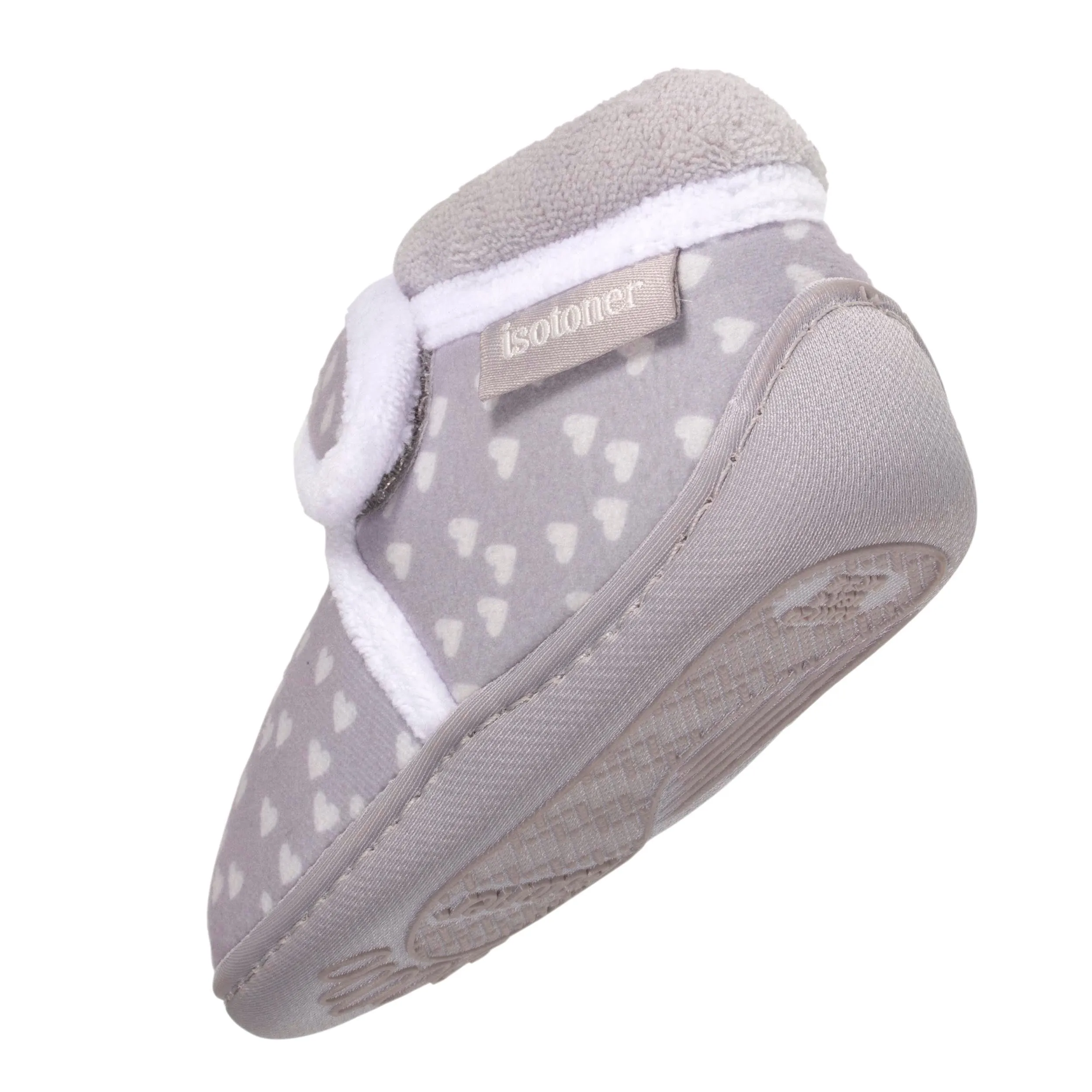 Chaussons bottillons velcro Bébé Curs Gris