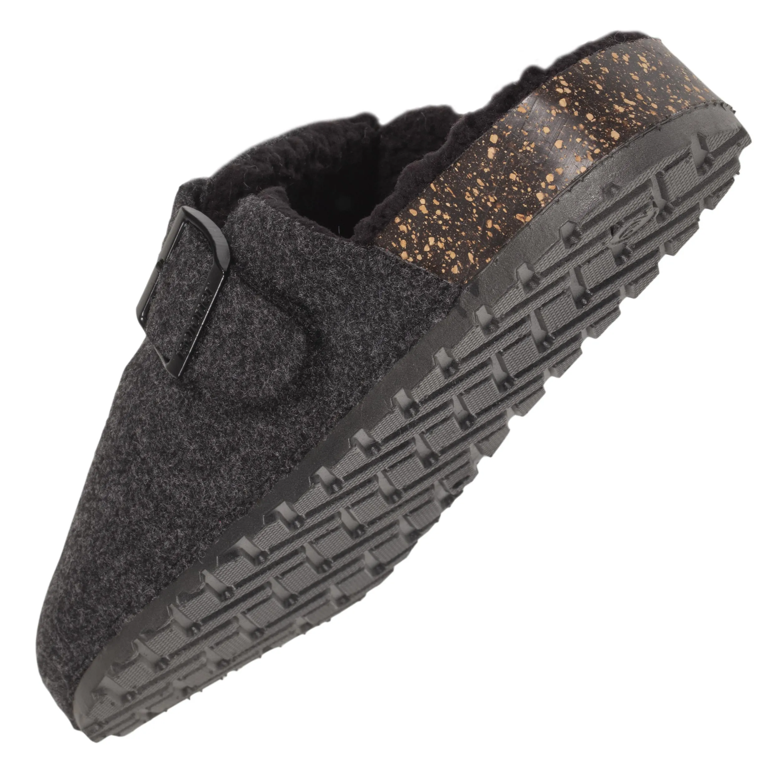 Chaussons sabots Homme feutrine Gris chiné