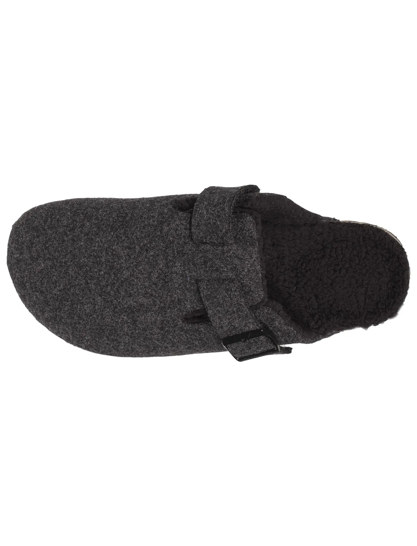 Chaussons sabots Homme feutrine Gris chiné