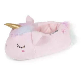 Chaussons slippers 3D licorne Fille Rose