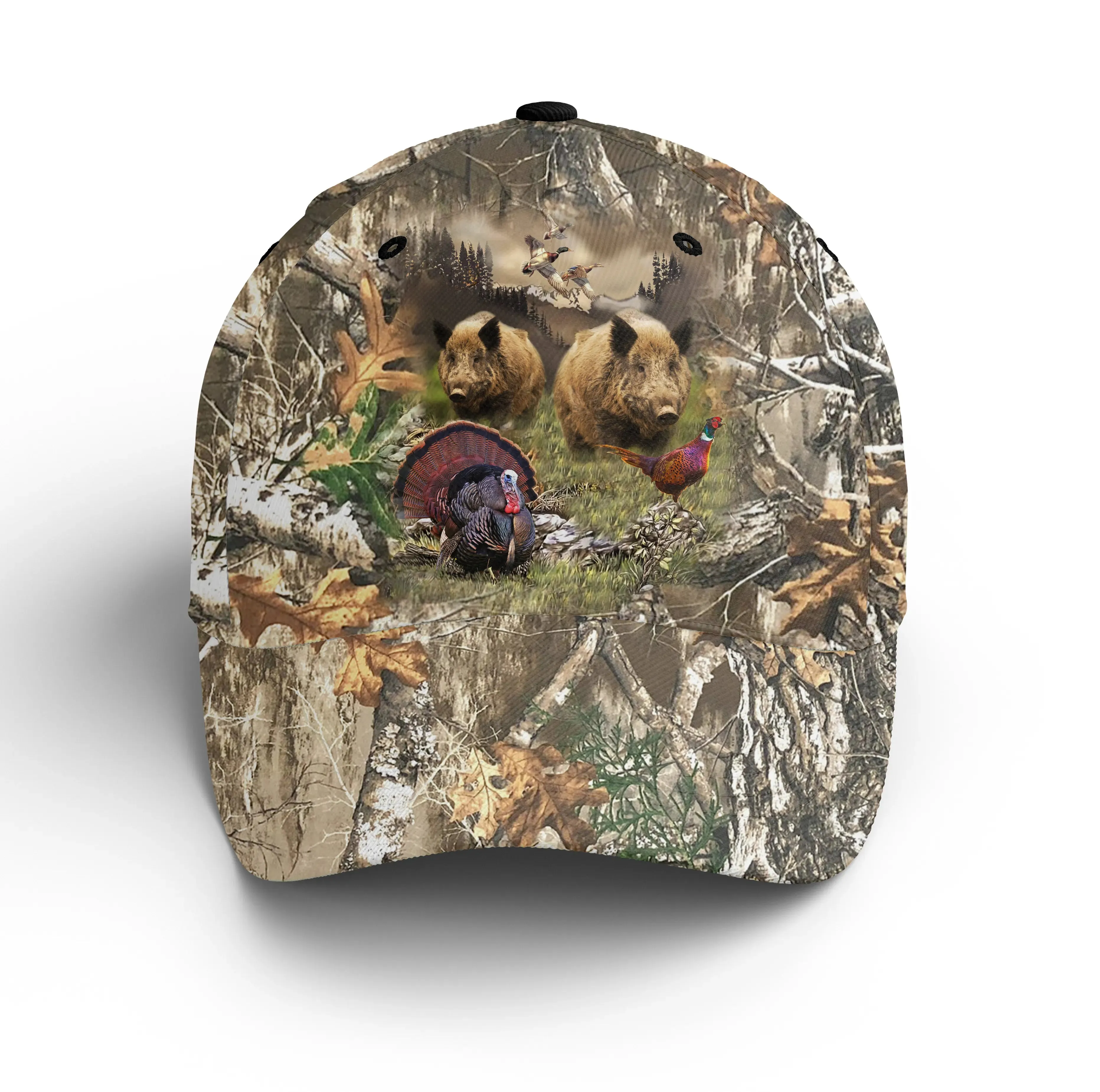 Chiptshirts - Casquette Pour Chasseur, Chasse aux Sangliers, Cadeau Idéal pour Fans de Chasse, Sanglier, Camouflage Chasse - CTS26052218