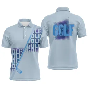 Chiptshirts - Polo de Golf Bleu, Idée Cadeau Original Pour Fan De Golf, Polo de Sport Homme Femme, Golfeur, Golfeuse - CTS25052221