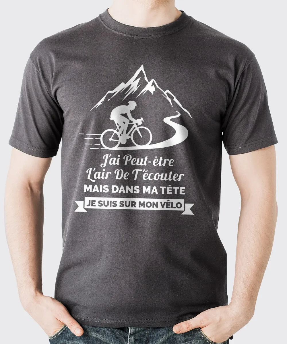 Cyclisme Homme, Cadeau Humour, Dans Ma Tête Je suis Sur Mon Vélo, Drle Cyclisme - CTS24032206