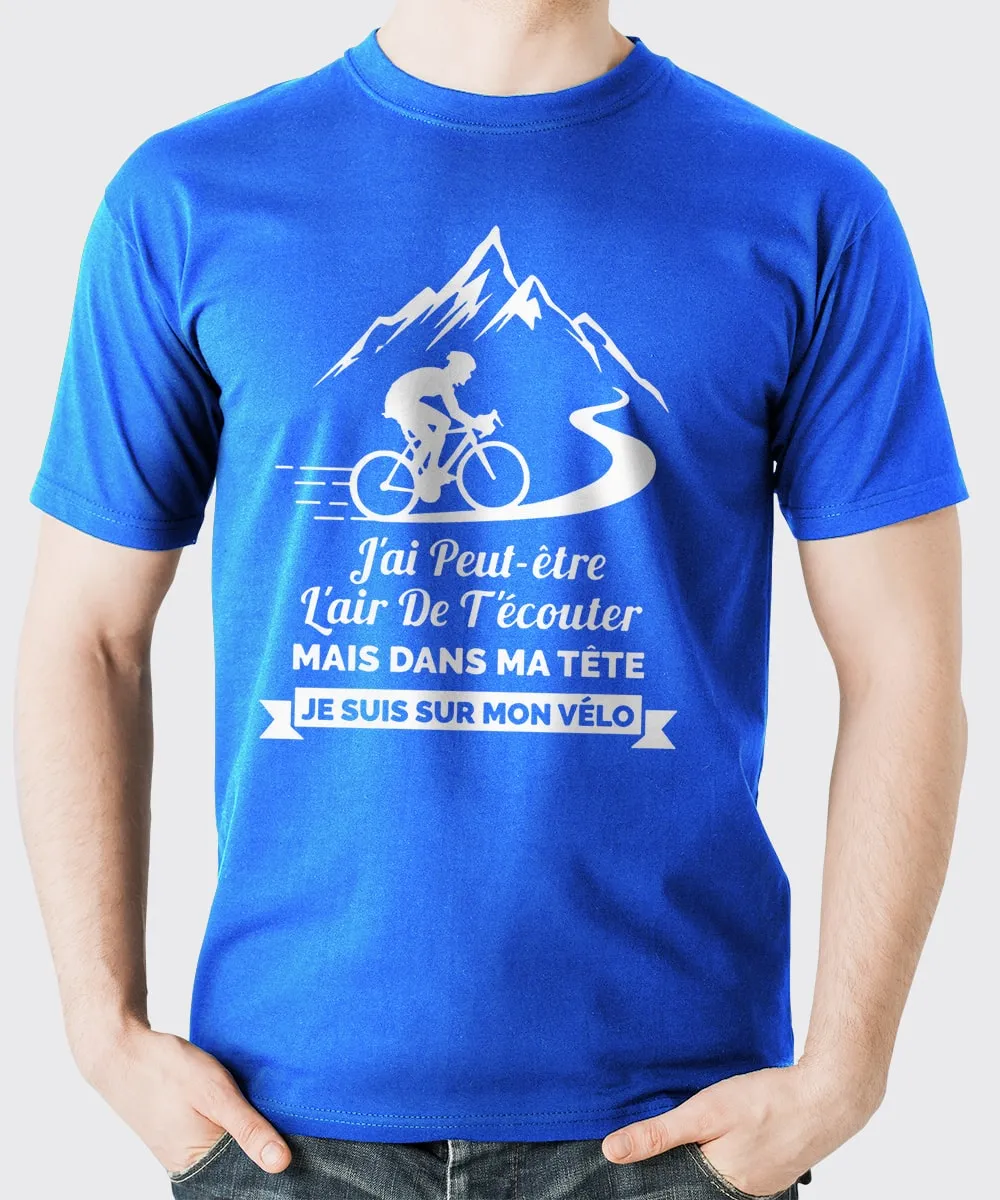 Cyclisme Homme, Cadeau Humour, Dans Ma Tête Je suis Sur Mon Vélo, Drle Cyclisme - CTS24032206