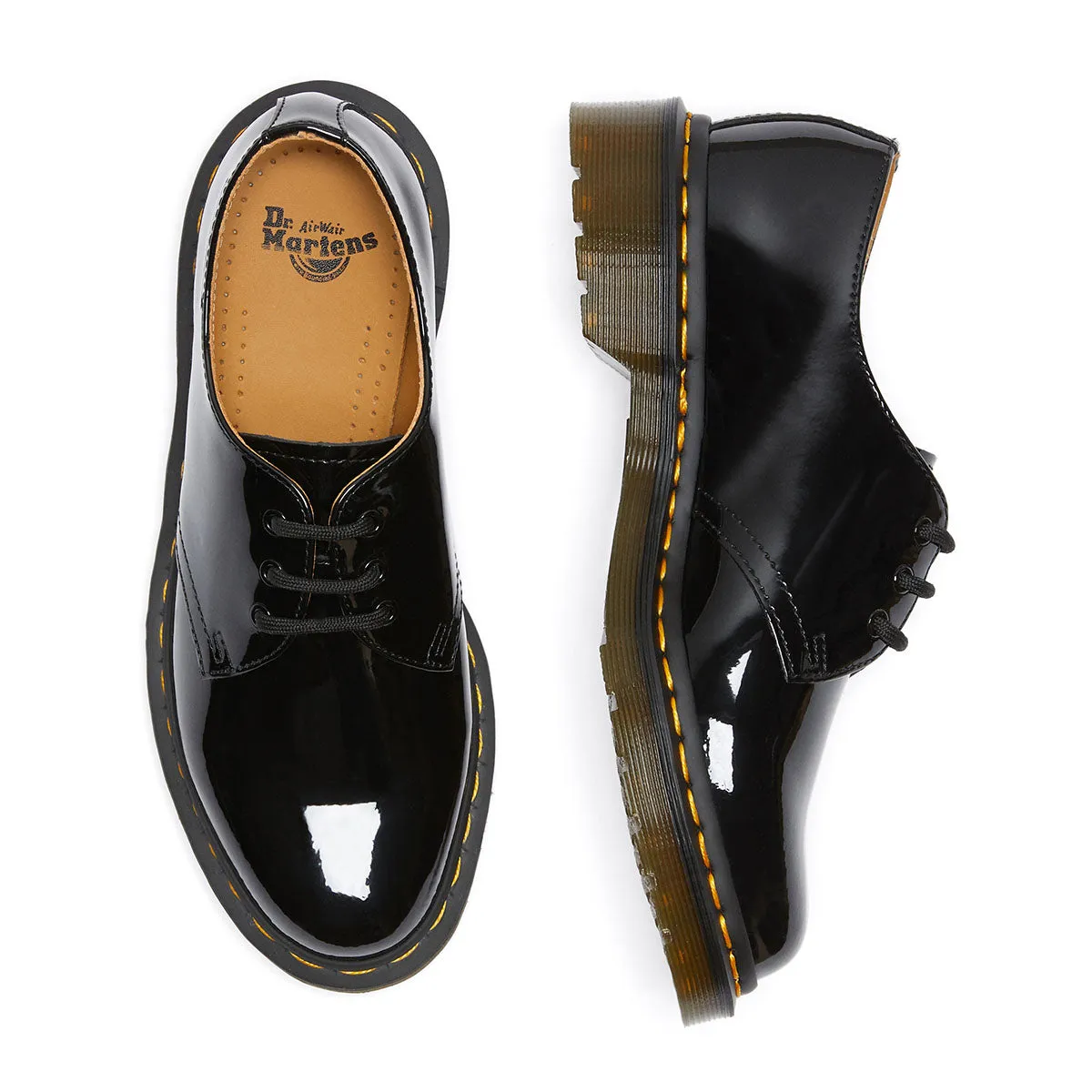    Dr. Martens 3 Eye Shoe Patent Lamper Black 1461