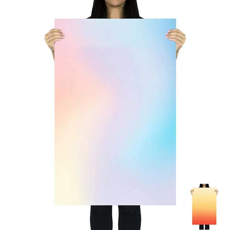 Flat Lay Instagram Backdrop - Duo 'Esperance' Gradient (56cm x 87cm)