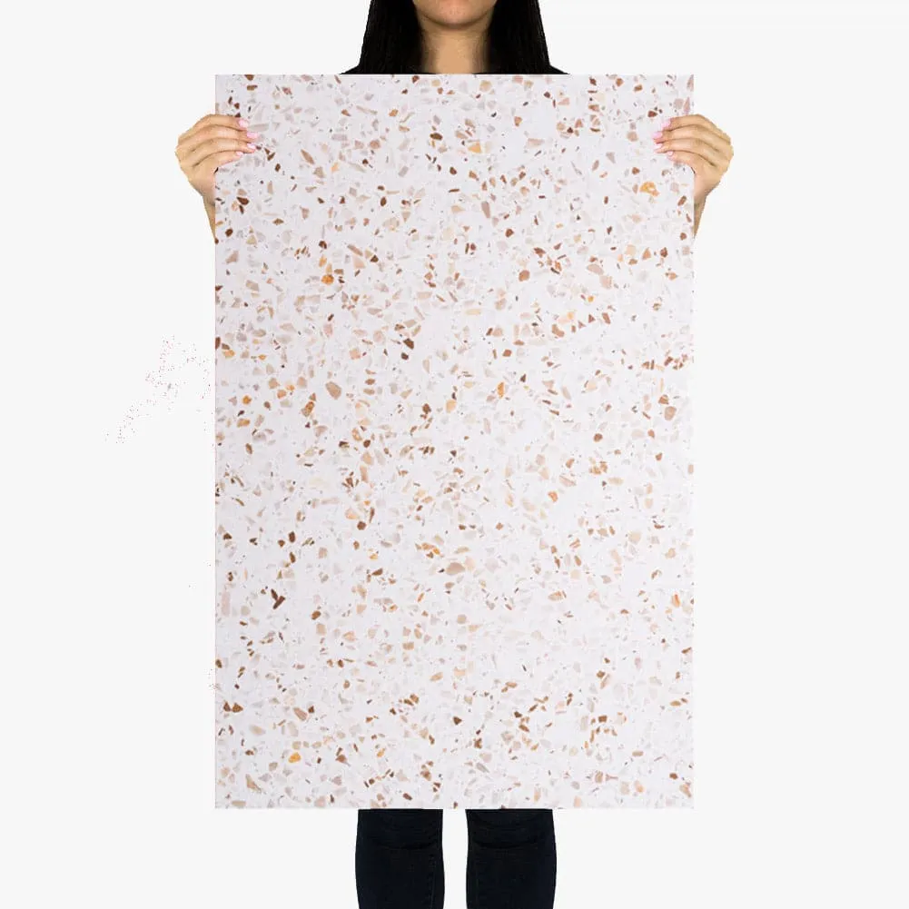 Flat Lay Instagram Backdrop - 'Waverton' Tan Terrazzo (56cm x 87cm)