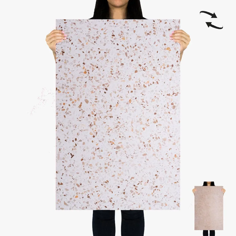 Flat Lay Instagram Backdrop - 'Waverton' Tan Terrazzo (56cm x 87cm)