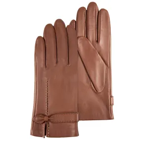 Gants Femme Cuir d'agneau nud Cognac