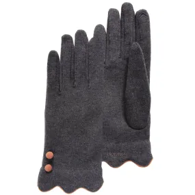 Gants Femme feston gris