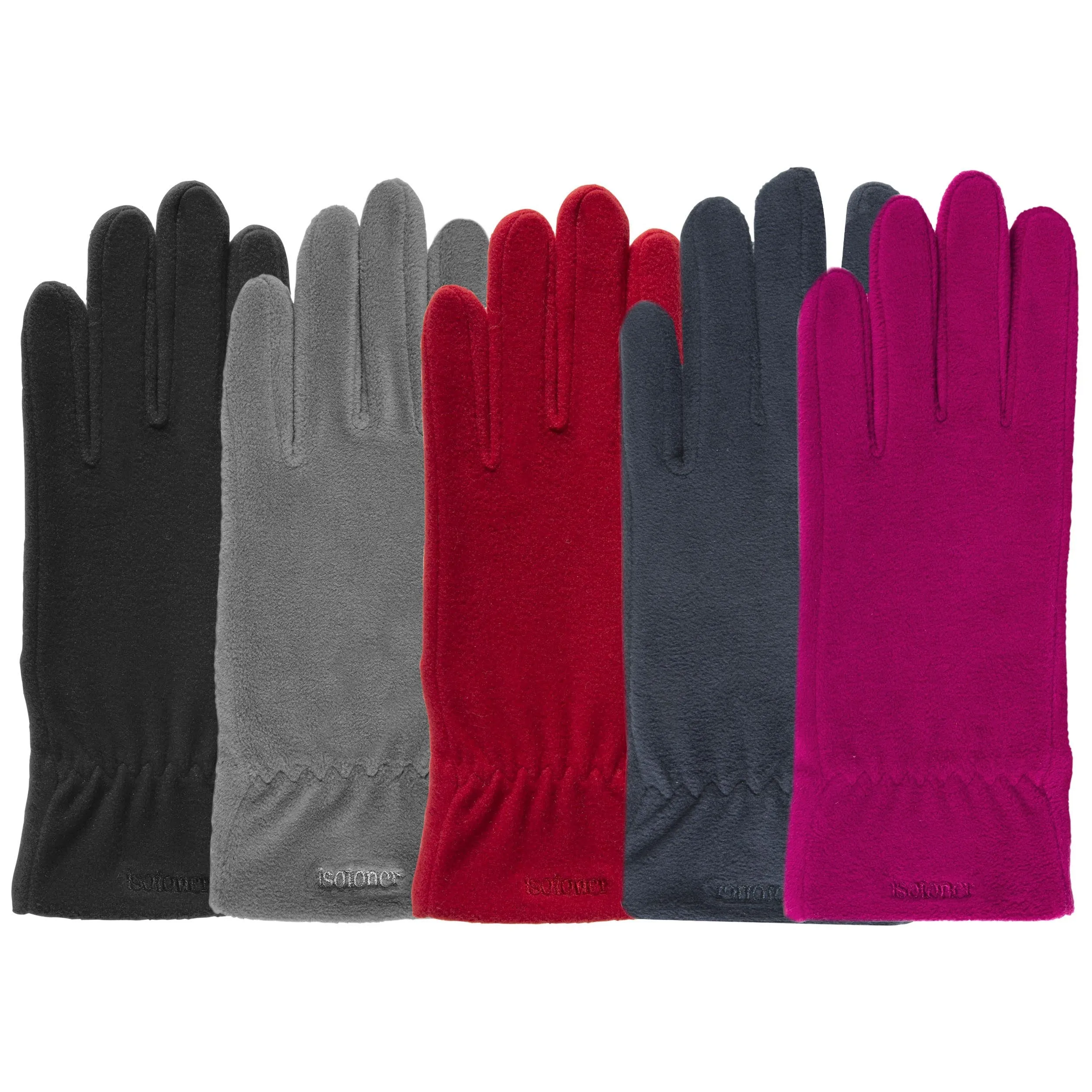 Gants Femme polaire douce Noir