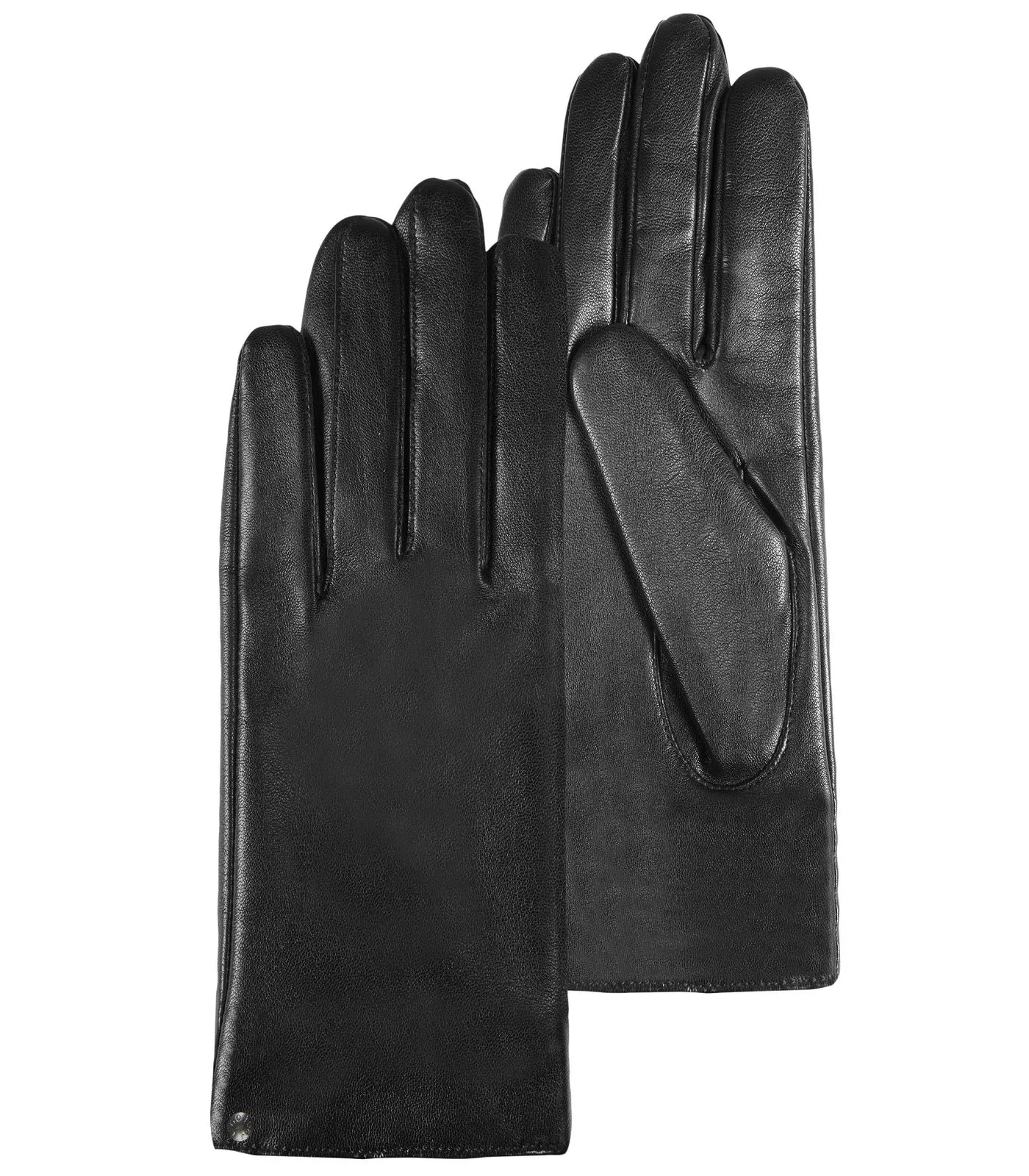 Gants Femme tactiles Cuir Chaud noir