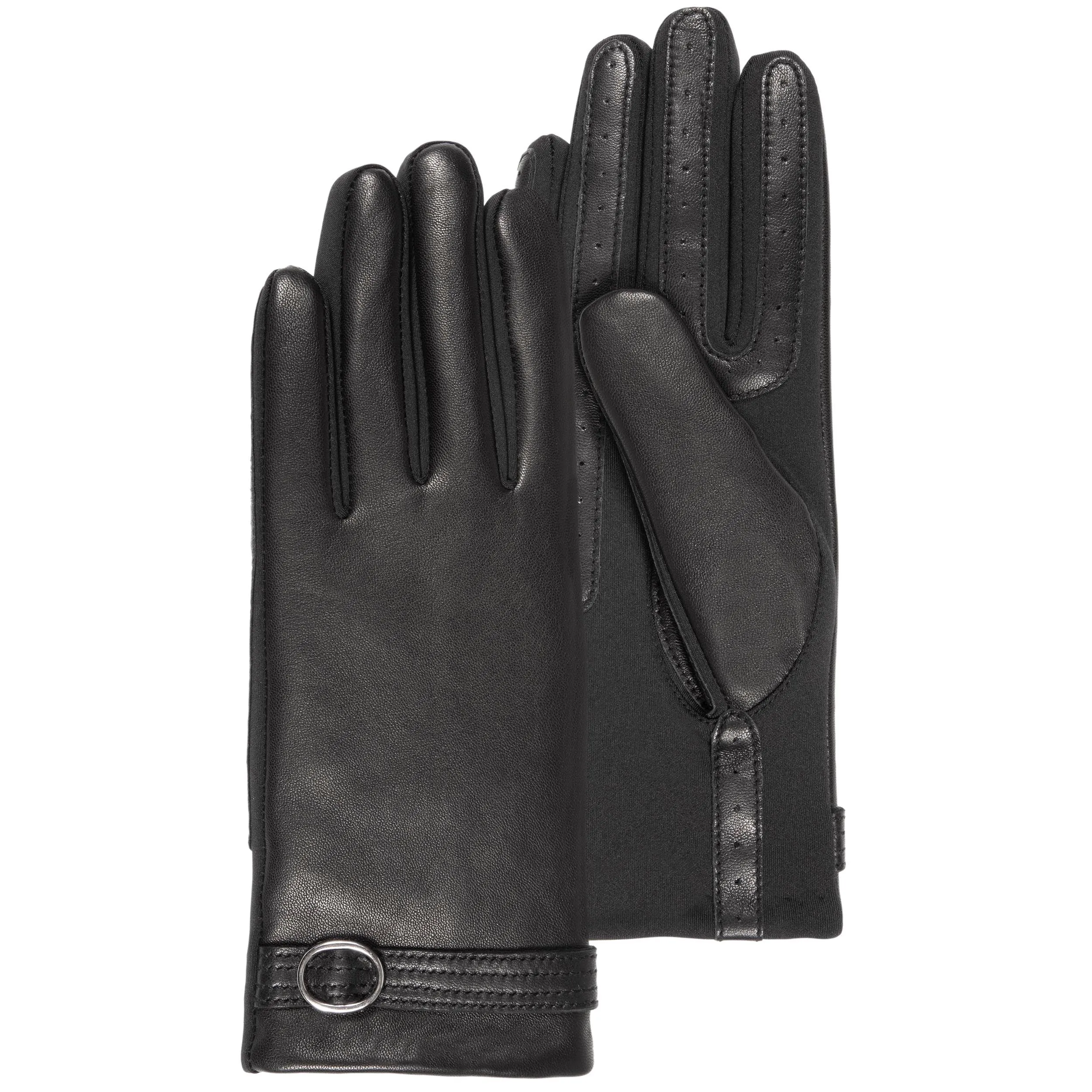 Gants Femme tactiles cuir de mouton Noir