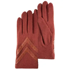 Gants Femme tactiles laine mandarine