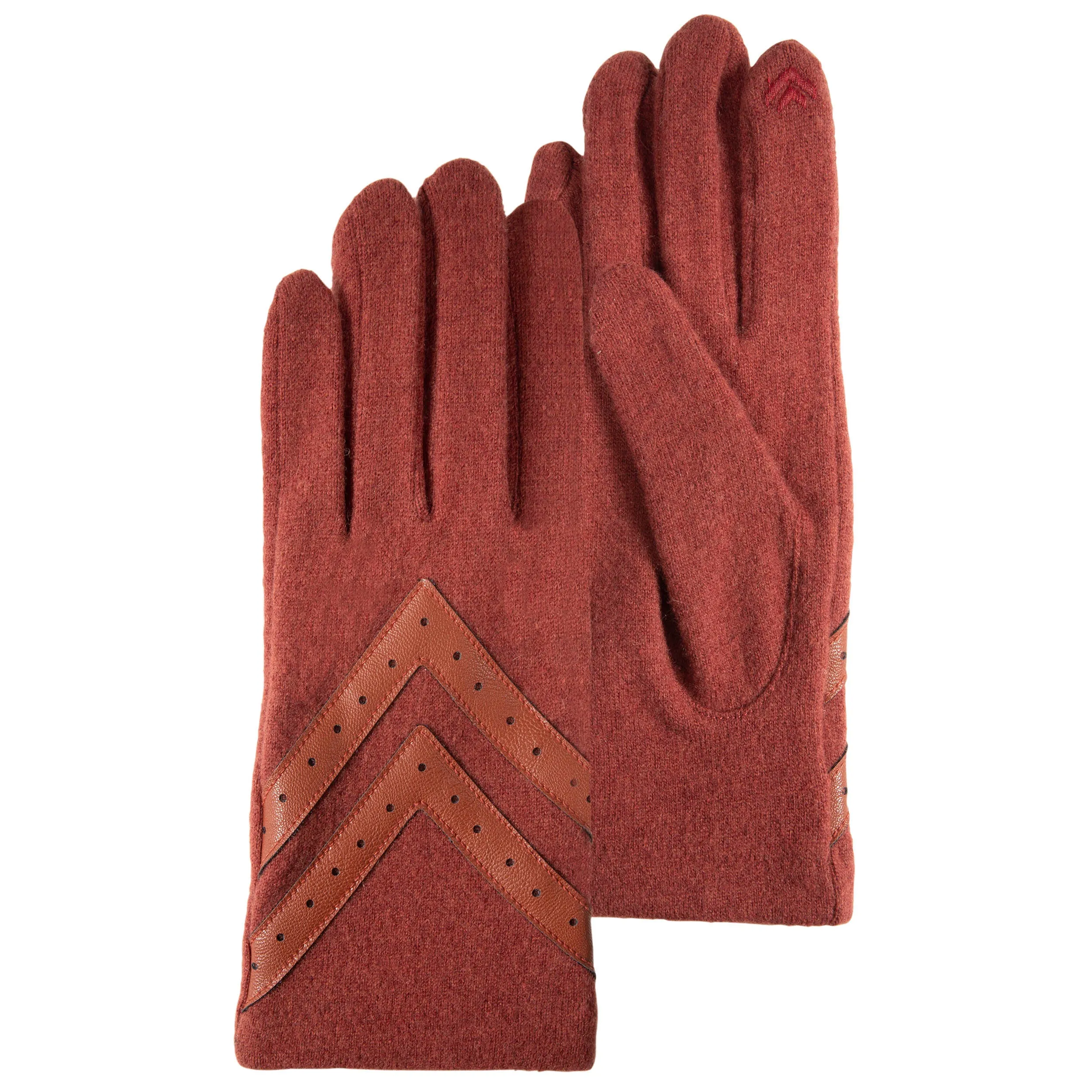 Gants Femme tactiles laine mandarine