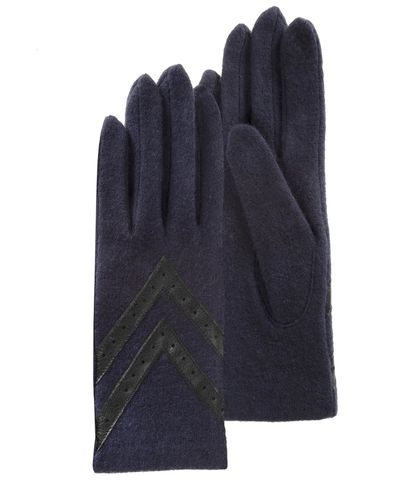 Gants Femme tactiles laine Marine